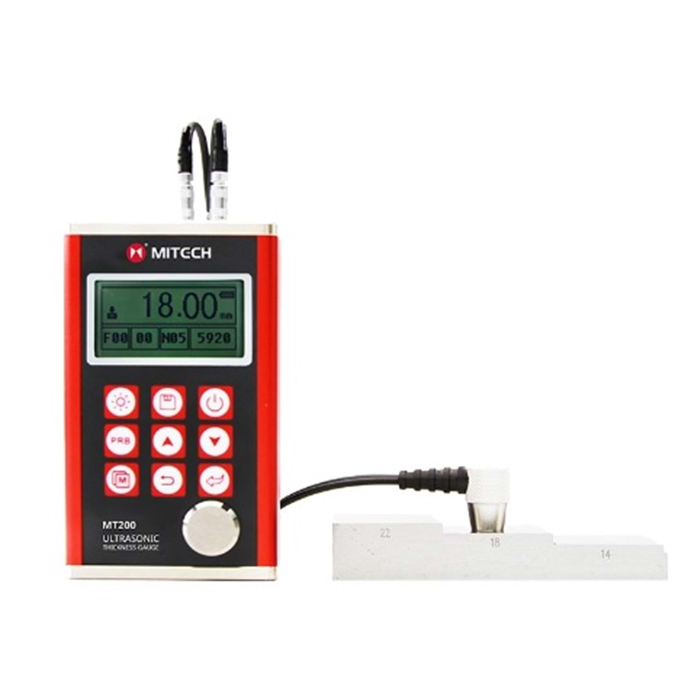 Ultrasonik Kalınlık Ölçüm Cihazı Aluminyum Gövde-Measuring range:0.75-300mmResolution Accuracy:0.1/0.01mm