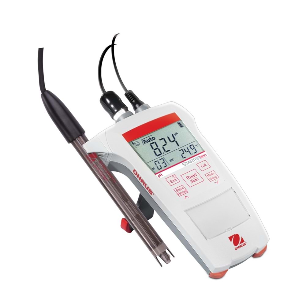 Portatif PH Metre +ST350 PH cam elektrod elketrod dahil
