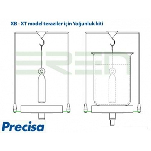 Yoğunluk Kiti+Precisa Analitik Terazi için