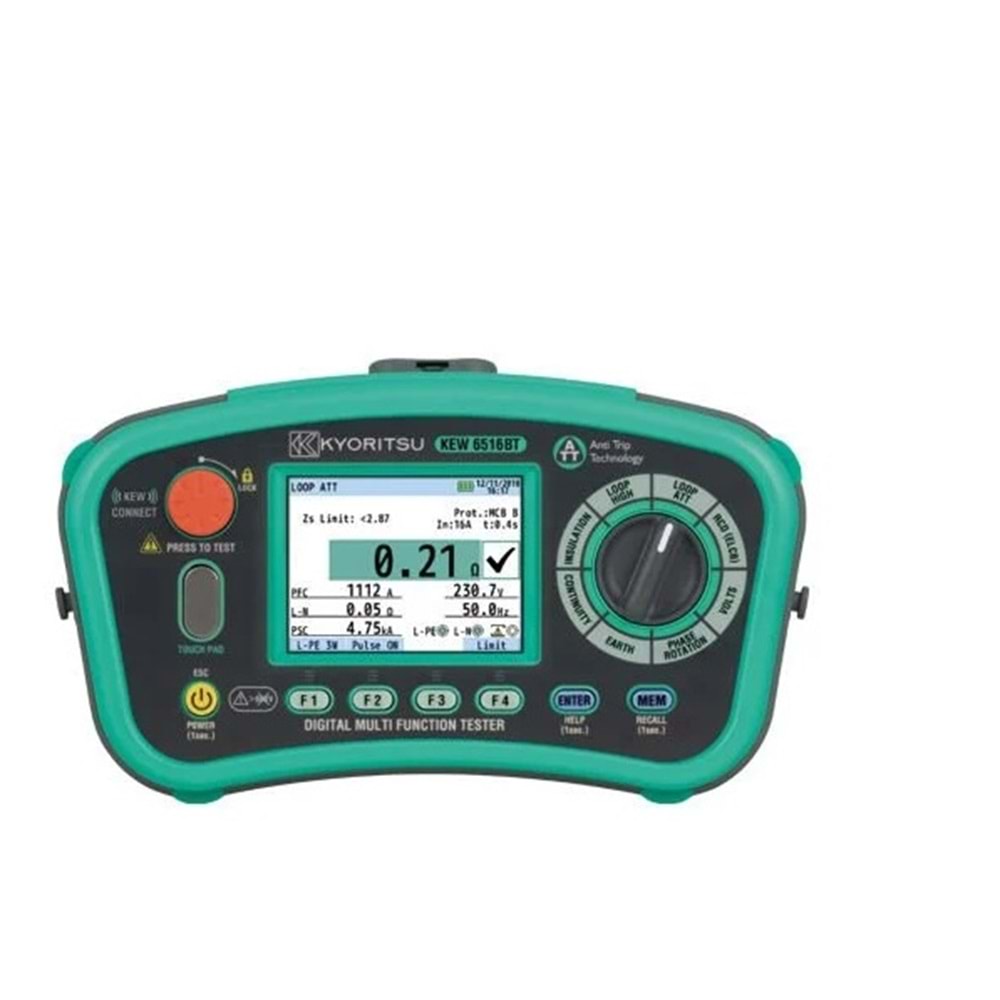 Kyoritsu Kew 6516BT Çok Fonksiyonlu Test Cihazı: Profesyonel İş Güvenliği ve Elektrik Testleri için İdeal Çözüm